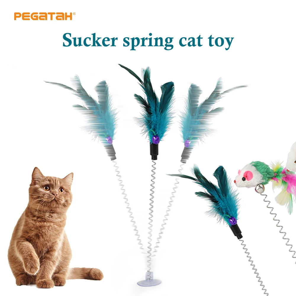 Feather Stick Spring Toy Suction With Bell Mouse Cat Interactive Pet Tool Elastic Scratcher Teaser Entertainment Multicolor
Feather Stick Spring Toy Suction With Bell Mouse Cat Interactive Pet Tool Elastic Scratcher Teaser Entertainment Multicolor