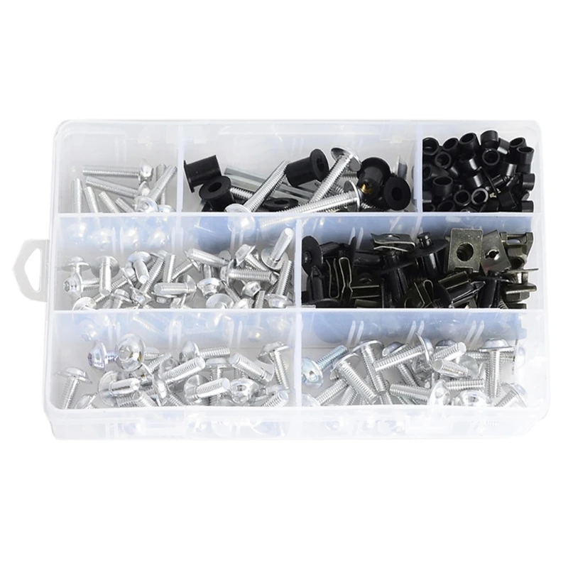 Practical 251 Pcs Motorcycle Fairing Bolts Kit Bodywork Fastener Clip Screws Nut for Motorbike Repair Modification Parts
Practical 251 Pcs Motorcycle Fairing Bolts Kit Bodywork Fastener Clip Screws Nut for Motorbike Repair Modification Parts