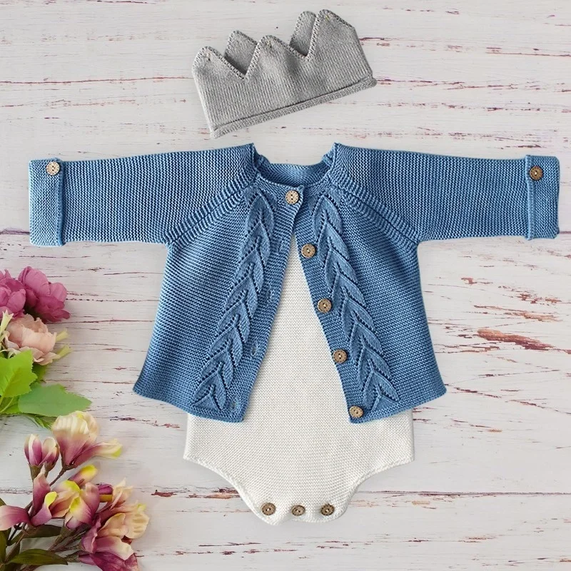 Knitted Wool Baby Boy Clothes Autumn Autumn Infant Children Kids Toddler Outfit Sets Leaf Fashion jumpsuit Romper For Newborns
Knitted Wool Baby Boy Clothes Autumn Autumn Infant Children Kids Toddler Outfit Sets Leaf Fashion jumpsuit Romper For Newborns