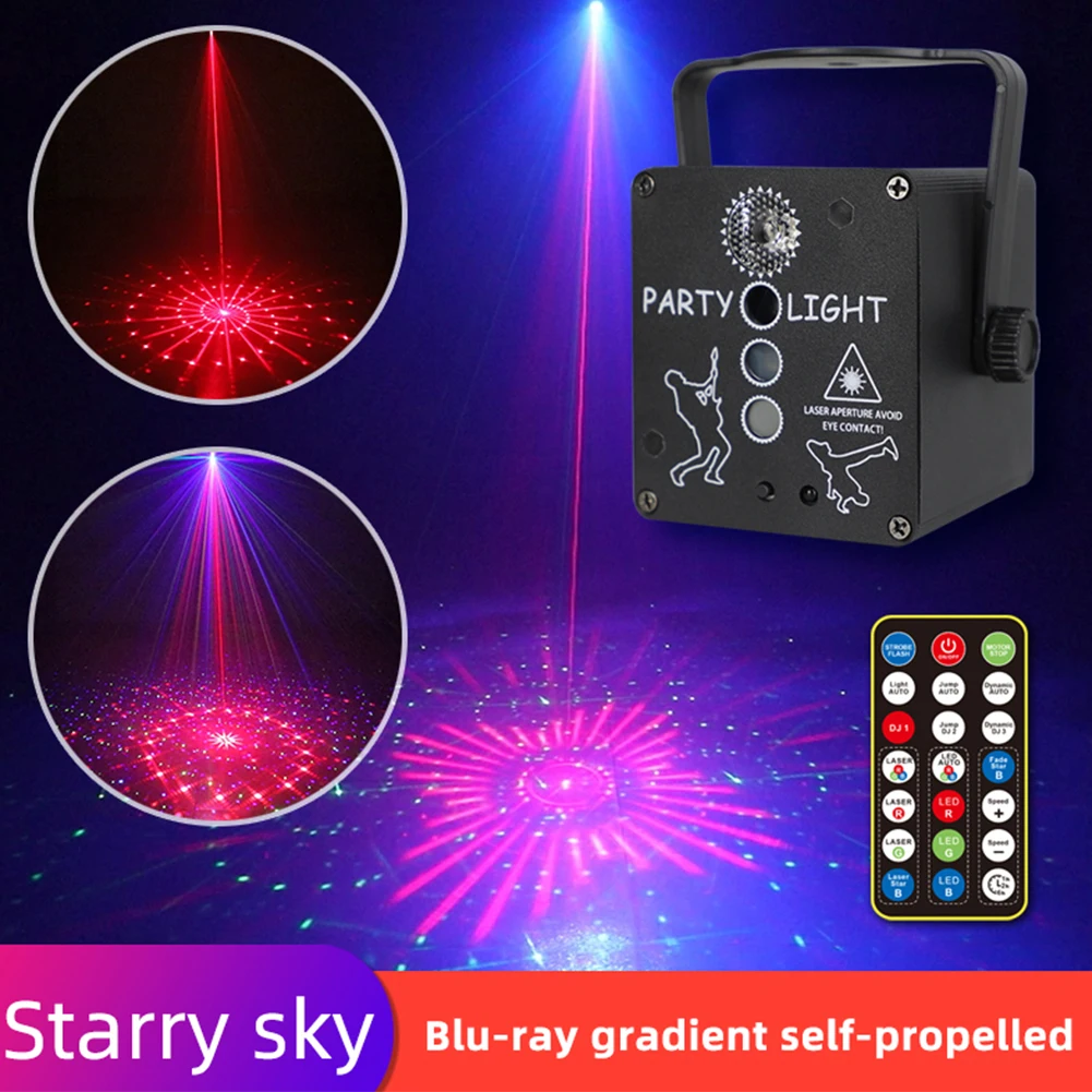 4 Lens Light Mini Disco laser projector, LED stage light with lighting effect, USB rechargeable, for parties, festivals, wedding
4 Lens Light Mini Disco laser projector, LED stage light with lighting effect, USB rechargeable, for parties, festivals, wedding