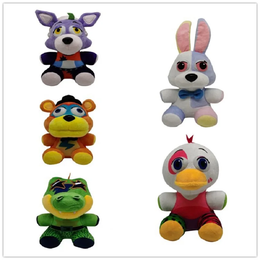 18cm FNAF Freddy Fazbear Plush Toys Five Nights At Freddy's Golden Bear Nightmare Cupcake Foxy Balloon Boy Clown Stuffed Dolls
18cm FNAF Freddy Fazbear Plush Toys Five Nights At Freddy's Golden Bear Nightmare Cupcake Foxy Balloon Boy Clown Stuffed Dolls