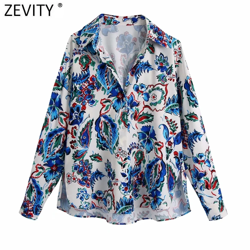 Zevity Women Vintage Totem Floral Print Side Split Loose Blouse Female Long Sleeve Breasted Shirt Chic Retro Blusas Tops LS9685
Zevity Women Vintage Totem Floral Print Side Split Loose Blouse Female Long Sleeve Breasted Shirt Chic Retro Blusas Tops LS9685