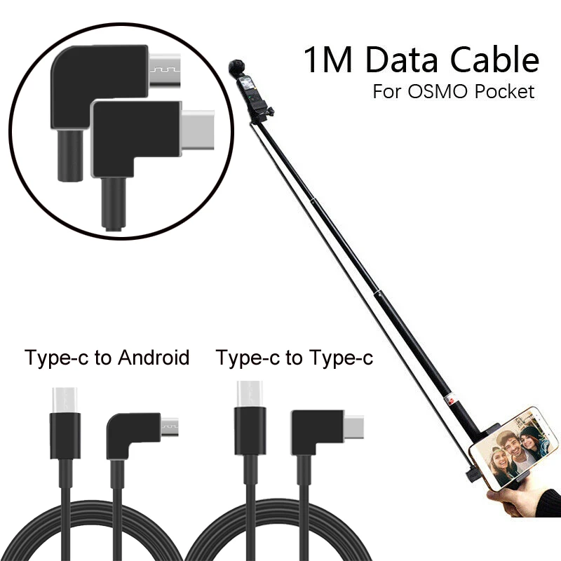 100cm Black Extension Cable For 30cm Handheld Camera Gimbal Data Cable Extension Cord for DJI OSMO POCKET
100cm Black Extension Cable For 30cm Handheld Camera Gimbal Data Cable Extension Cord for DJI OSMO POCKET