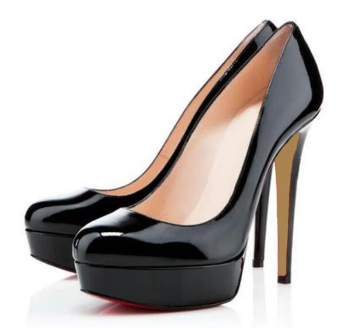 2020 14cm Classic Brand Red High Heels Platform Shoe Pumps Nude/Black Patent Leather Peep-toe Women Dress Wedding Sandals 35-43 
2020 14cm Classic Brand Red High Heels Platform Shoe Pumps Nude/Black Patent Leather Peep-toe Women Dress Wedding Sandals 35-43