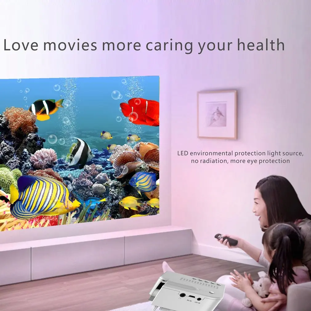 UC28B Mini Portable LED Projector 1080P LCD Multimedia Home Cinema Theater USB TF LED Beamer Projector for Home Use
UC28B Mini Portable LED Projector 1080P LCD Multimedia Home Cinema Theater USB TF LED Beamer Projector for Home Use