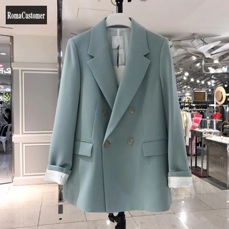 Женские костюмы, куртки, весна-осень, новая Корейская Свободная Повседневная прямая офисная Дамская двубортная Модная элегантная верхняя о...
Женские костюмы, куртки, весна-осень, новая Корейская Свободная Повседневная прямая офисная Дамская двубортная Модная элегантная верхняя о...