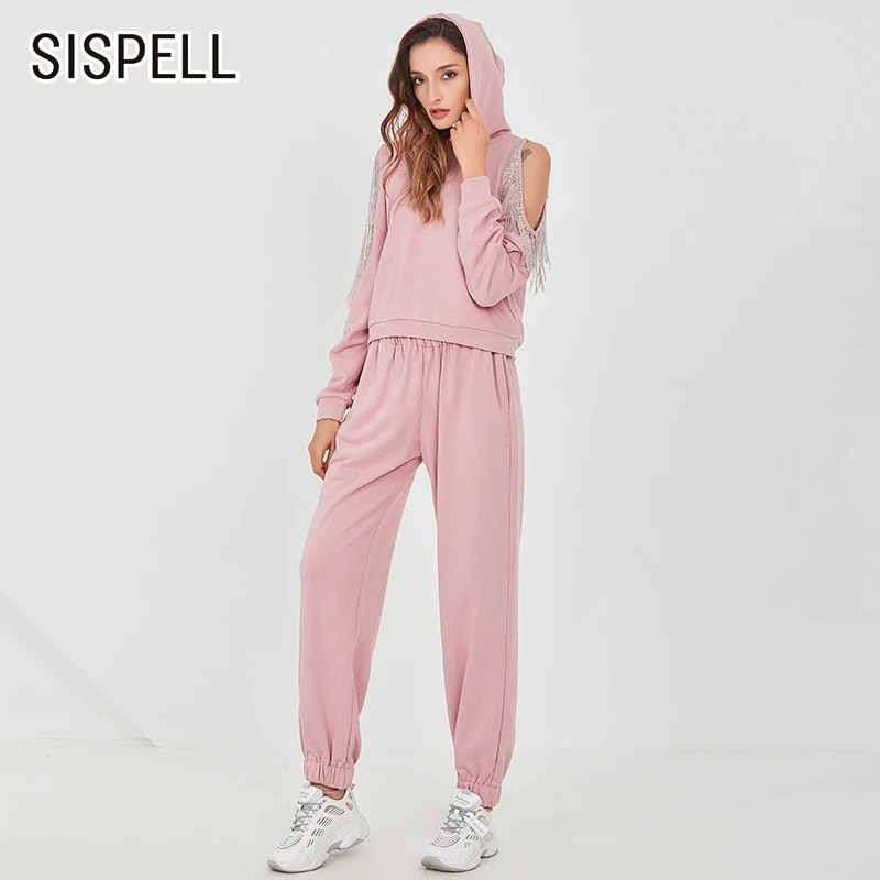 SISPELL Women's Casual Two-piece Suit Patchwork Diamond Off Shoulder Hat Pullover Sweater High Waist Loose Pants For Female Sets
SISPELL Women's Casual Two-piece Suit Patchwork Diamond Off Shoulder Hat Pullover Sweater High Waist Loose Pants For Female Sets