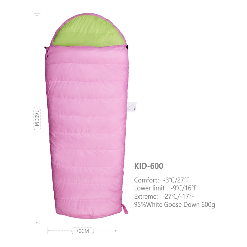 AGISMAX Ultralight Goose Down Camping Hiking Outdoor Tourist Waterproof Envelope Children's Sleeping Bag Qulit 4 Season Warm
AGISMAX Ultralight Goose Down Camping Hiking Outdoor Tourist Waterproof Envelope Children's Sleeping Bag Qulit 4 Season Warm