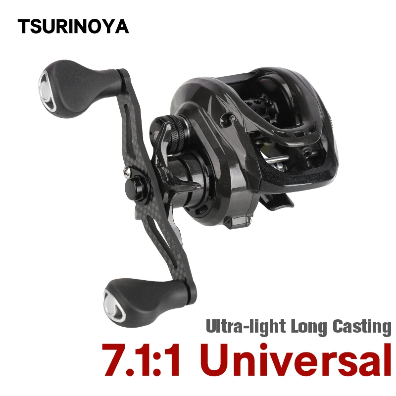 TSURINOYA Baitcasting Fishing Reel Magnetic Brake System DARK WOLF 150 7.1:1 7KG Drag 182g Long Casting Fishing Coil
TSURINOYA Baitcasting Fishing Reel Magnetic Brake System DARK WOLF 150 7.1:1 7KG Drag 182g Long Casting Fishing Coil