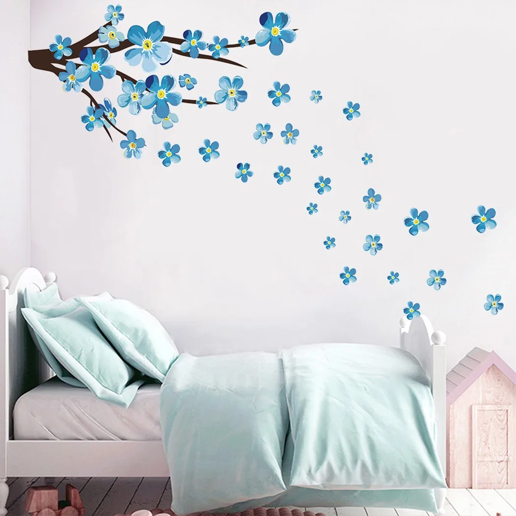 Blue Blossom Flowers Butterfly wall stickers for Kids Room Living Room Bedroom Home Decoration Wall Art Decal Home Decor Floral
Blue Blossom Flowers Butterfly wall stickers for Kids Room Living Room Bedroom Home Decoration Wall Art Decal Home Decor Floral