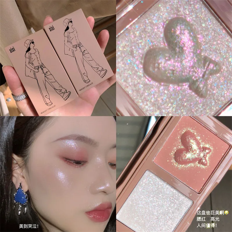 Fragmented Diamond High-gloss Blush All-in-one Disc Pearly Glitter Eyeshadow Combination Highlighter Makeup
Fragmented Diamond High-gloss Blush All-in-one Disc Pearly Glitter Eyeshadow Combination Highlighter Makeup