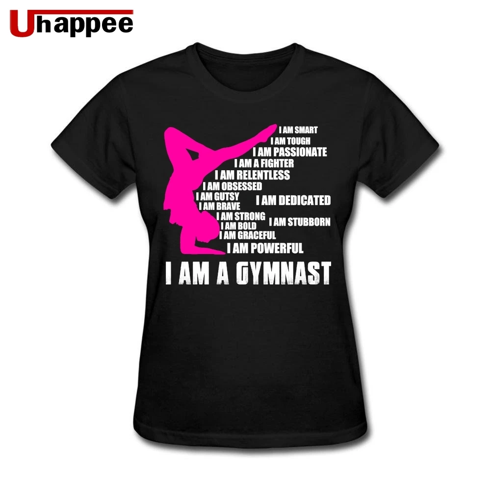 Я гимнаст Camisetas женская футболка с коротким рукавом и круглым вырезом Женская