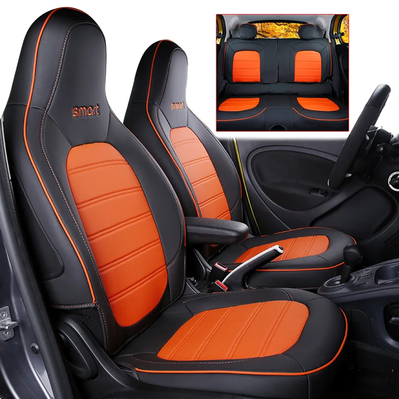 Автомобильный кожаный чехол на все сиденья, дышащая подушка для Mercedes Smart 453, Forfour, аксессуары для стайлинга интерьера
Автомобильный кожаный чехол на все сиденья, дышащая подушка для Mercedes Smart 453, Forfour, аксессуары для стайлинга интерьера