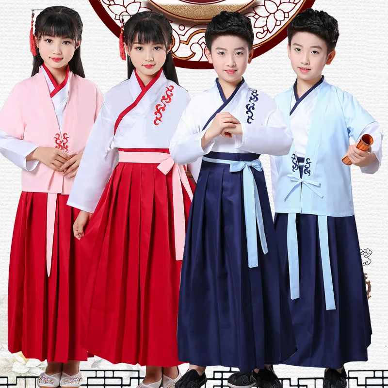 New Ancient Costume Han Chinese Clothing Suits Stage Costume Style Children's Ancient Costume Jacket and Dress Wind Costume
New Ancient Costume Han Chinese Clothing Suits Stage Costume Style Children's Ancient Costume Jacket and Dress Wind Costume