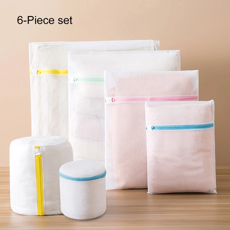 6pcs Thicken Mesh Wash Bag with Zipper Strong Wear-resistant Water Permeable Prevent Cloth from Deforming for Underwear xqmg
6pcs Thicken Mesh Wash Bag with Zipper Strong Wear-resistant Water Permeable Prevent Cloth from Deforming for Underwear xqmg