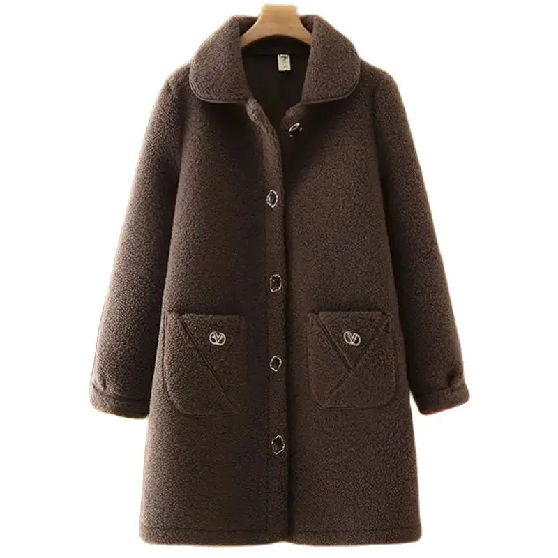Middle-Aged Mother Jackets Women Winter New Fur Coat Plus Fertilizer Granular Velvet Jacket Female Mid-Length Outwear
Middle-Aged Mother Jackets Women Winter New Fur Coat Plus Fertilizer Granular Velvet Jacket Female Mid-Length Outwear