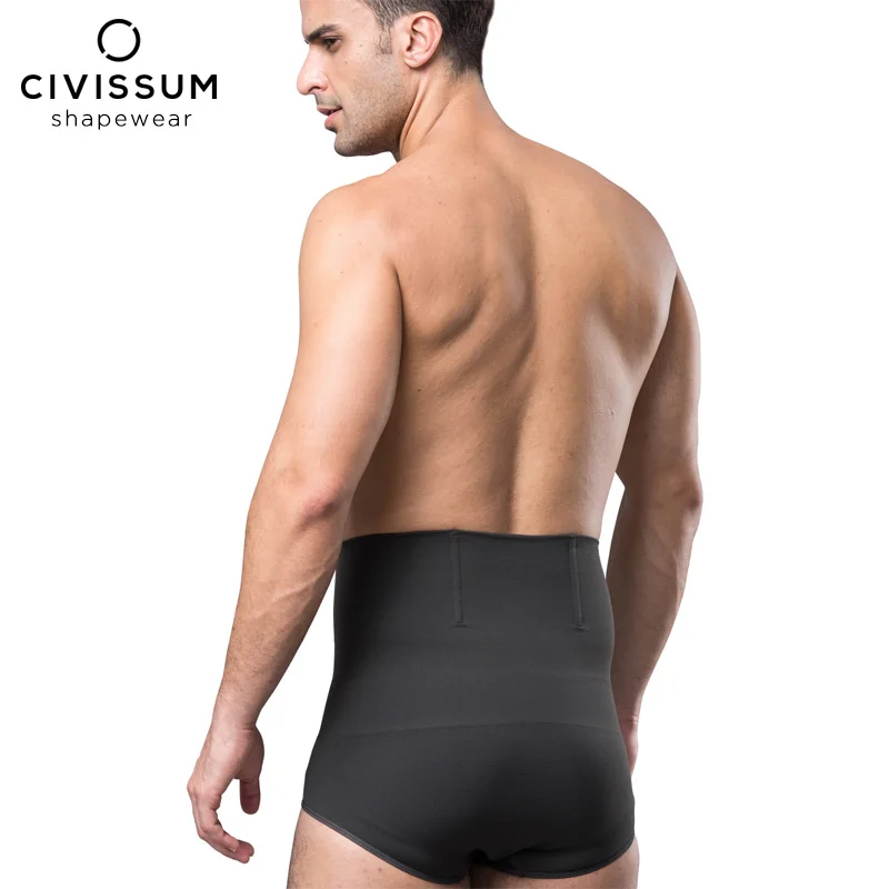 CIVISSUM Высокая талия брюки Бесшовные Мужские формирующее белье Треугольники