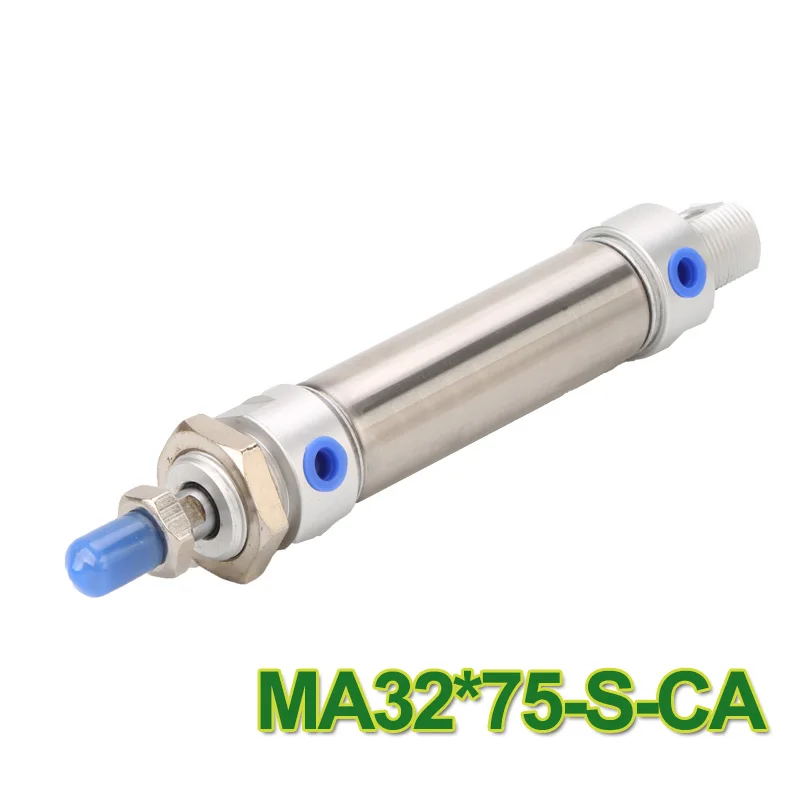

Airtac type MA32*75 -S-CA MA series double actionl single rod Mini Cylinder stainless steel pneumatic cylinder MA32-75