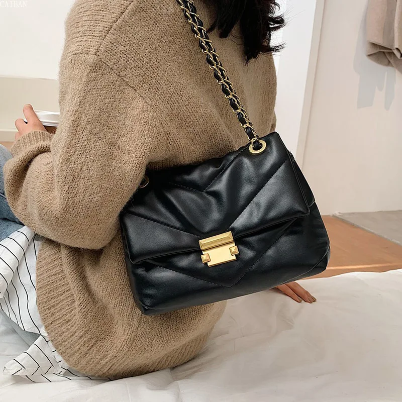 Vintage 2020 Fashion New Soft PU Leather Women's Designer Handbag Small Chain Shoulder Crossbody Bag Branded Clutch Handbag
Vintage 2020 Fashion New Soft PU Leather Women's Designer Handbag Small Chain Shoulder Crossbody Bag Branded Clutch Handbag