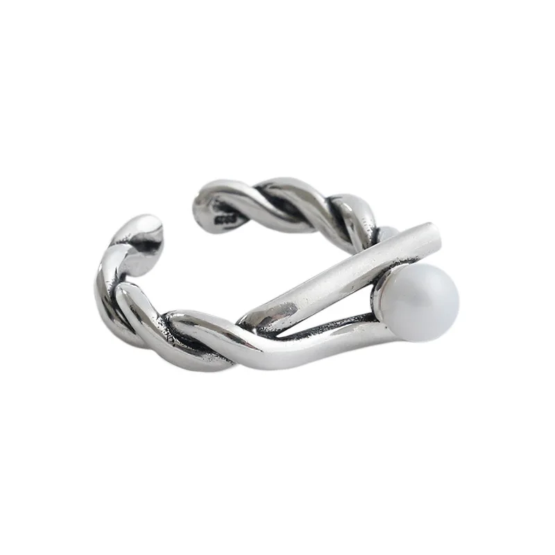 100% 925 sterling silver twisted lines rings for women fine jewelry, vintage simulated pearl adjustable ring female gifts
100% 925 sterling silver twisted lines rings for women fine jewelry, vintage simulated pearl adjustable ring female gifts