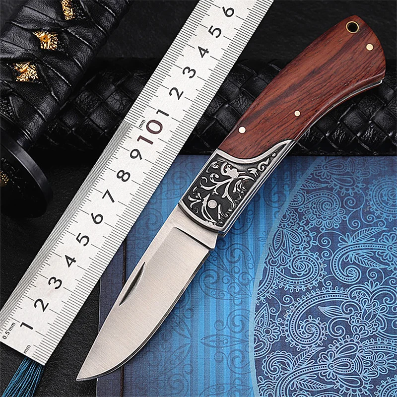 New Hot Sale Outdoor Wood Handle Combat Tactical Portable Self-defense Folding Knife Survival Camping Hunting Knives EDC Tools
New Hot Sale Outdoor Wood Handle Combat Tactical Portable Self-defense Folding Knife Survival Camping Hunting Knives EDC Tools