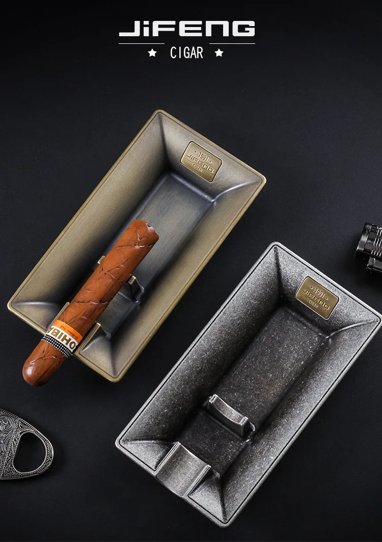 165*85*30mm Monsoon Luxurious Durable Cigar Ashtray Cuba Cigar Ashtray Zinc alloy Simple Large Home Living Room Gift
165*85*30mm Monsoon Luxurious Durable Cigar Ashtray Cuba Cigar Ashtray Zinc alloy Simple Large Home Living Room Gift