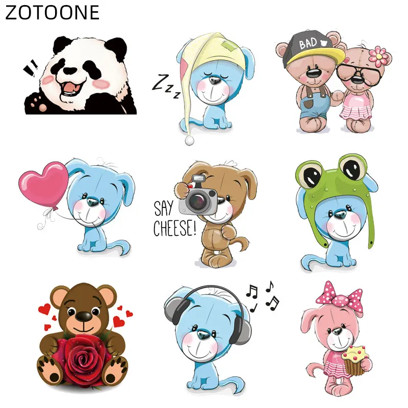 ZOTOONE Cute Animal Patch Bear Iron on Patches for Clothing Heart Sticker for Kids Heat Transfers Applications DIY Appliques G
ZOTOONE Cute Animal Patch Bear Iron on Patches for Clothing Heart Sticker for Kids Heat Transfers Applications DIY Appliques G