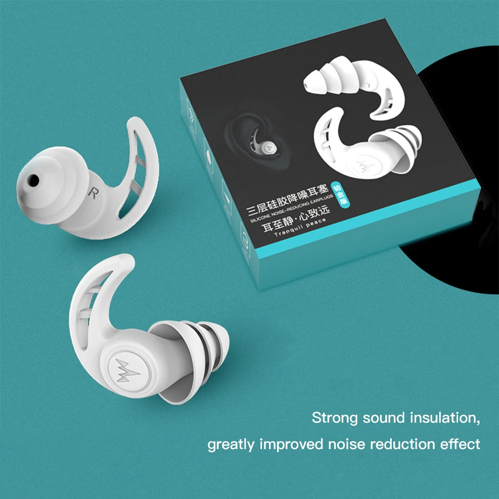 Silicone Earplugs Sound Insulation Ear Protection Anti-Noise Plugs for Travel Silicone Soft Noise Reduction Sleeping Ear Plugs
Silicone Earplugs Sound Insulation Ear Protection Anti-Noise Plugs for Travel Silicone Soft Noise Reduction Sleeping Ear Plugs