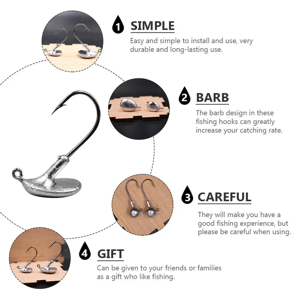 50PCS Fish Hook Outdoor Fishhooks Sea Fishing Hooks Fishing Gears Tackles
50PCS Fish Hook Outdoor Fishhooks Sea Fishing Hooks Fishing Gears Tackles