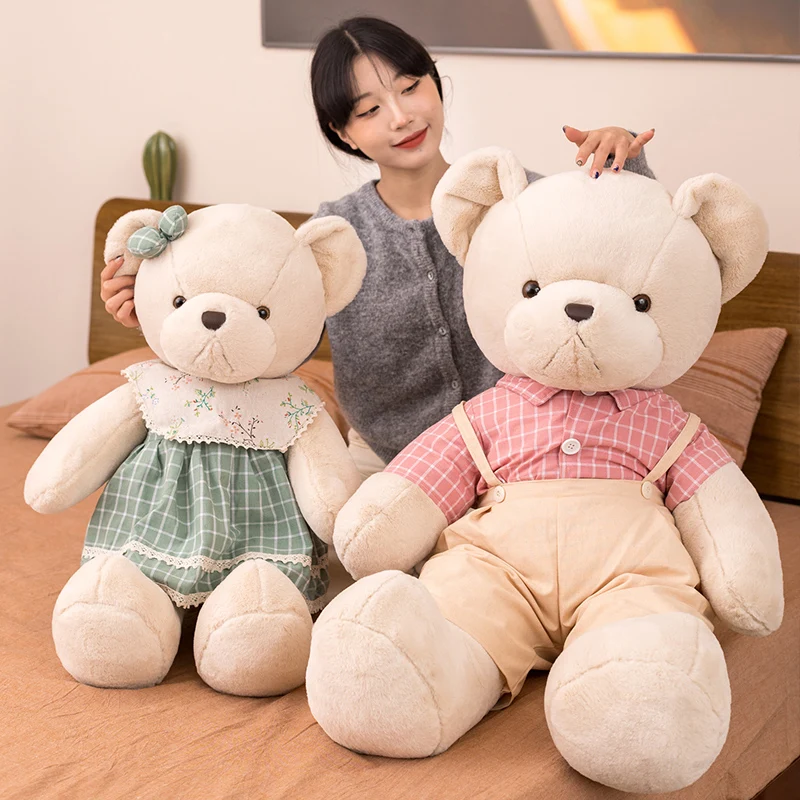 40-100cm Kawaii Retro Teddy Bear Plush Stuffed Toys, Plush Couple Bear Doll, Kids Toys, Appease Dolls, Birthday Gift
40-100cm Kawaii Retro Teddy Bear Plush Stuffed Toys, Plush Couple Bear Doll, Kids Toys, Appease Dolls, Birthday Gift