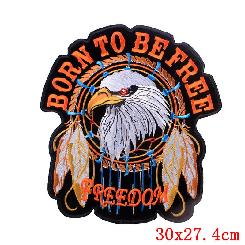 Hippie Biker Patch Sewing Patches On Clothes Punk Style Big Embroidered Patches For Clothing Apllique Badge Stripes For Jackets
Hippie Biker Patch Sewing Patches On Clothes Punk Style Big Embroidered Patches For Clothing Apllique Badge Stripes For Jackets