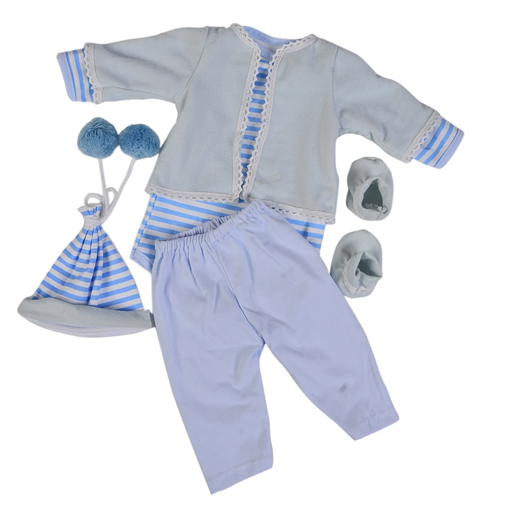 Reborn Dolls Clothes Blue Outfits for 22"- 23" Reborn Doll Girl Baby Casual Wear Clothing Set
Reborn Dolls Clothes Blue Outfits for 22"- 23" Reborn Doll Girl Baby Casual Wear Clothing Set