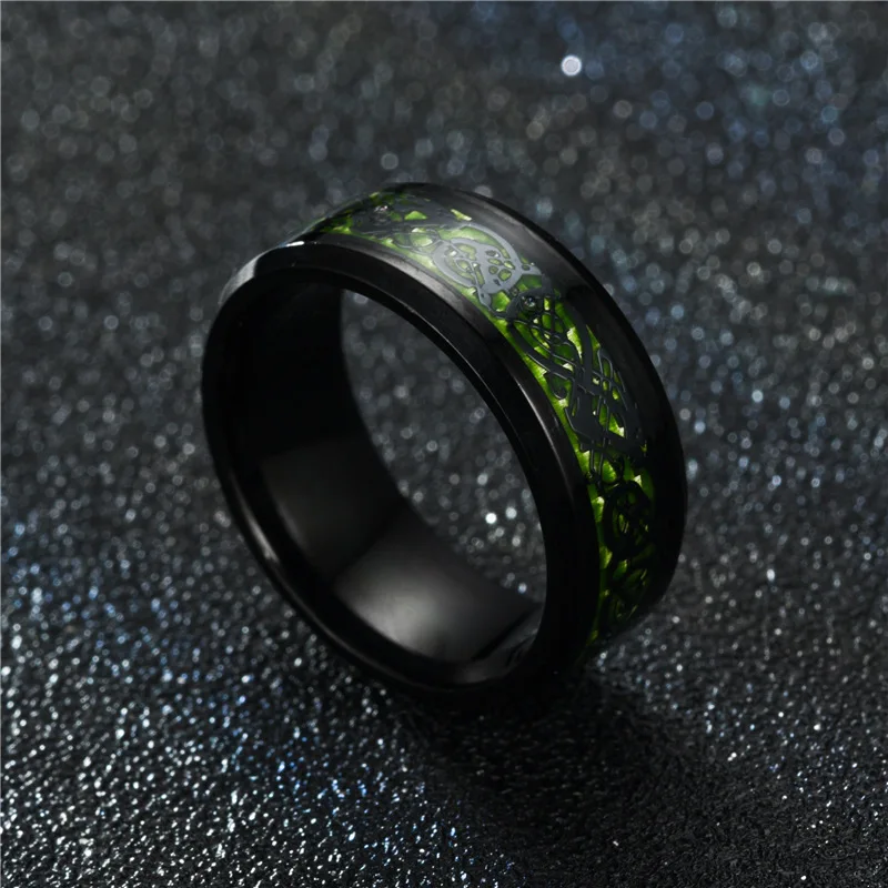 Women Ring Dragon Design Rings Man Fashion Jewellery Wedding Lovers Metal Jewlery for Womens Stainless Steel Green Black Anillos
Women Ring Dragon Design Rings Man Fashion Jewellery Wedding Lovers Metal Jewlery for Womens Stainless Steel Green Black Anillos
