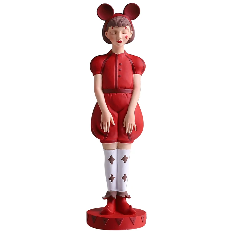 Cute Circus Girl Resin Statue Sculpture Figurines For Interior Ornaments For Home
Cute Circus Girl Resin Statue Sculpture Figurines For Interior Ornaments For Home