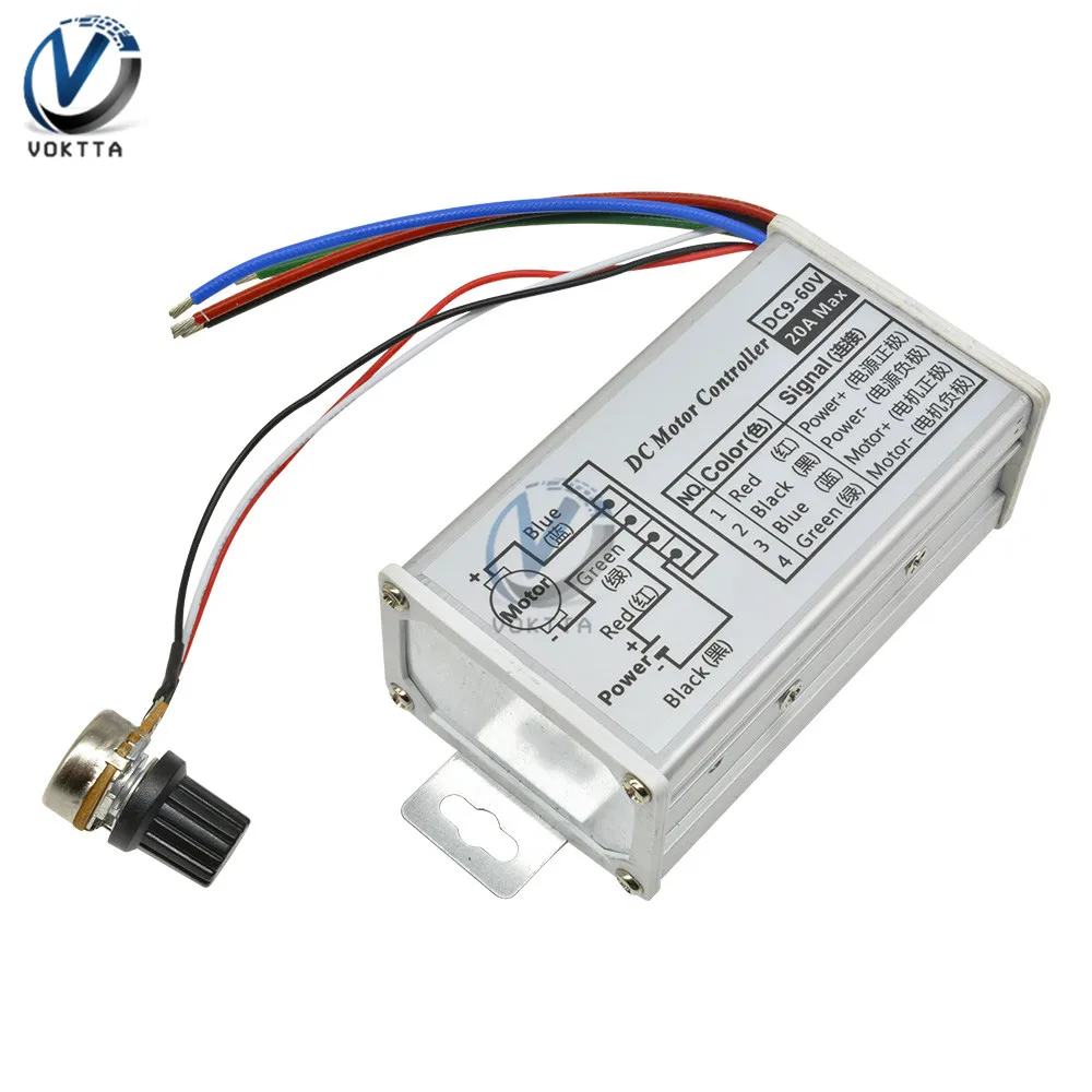DC 9-60V PWM DC Motor Speed Controller Switch 12V 24V 60V Pulse Width Modulator Motor Regulator Speed Controller
DC 9-60V PWM DC Motor Speed Controller Switch 12V 24V 60V Pulse Width Modulator Motor Regulator Speed Controller