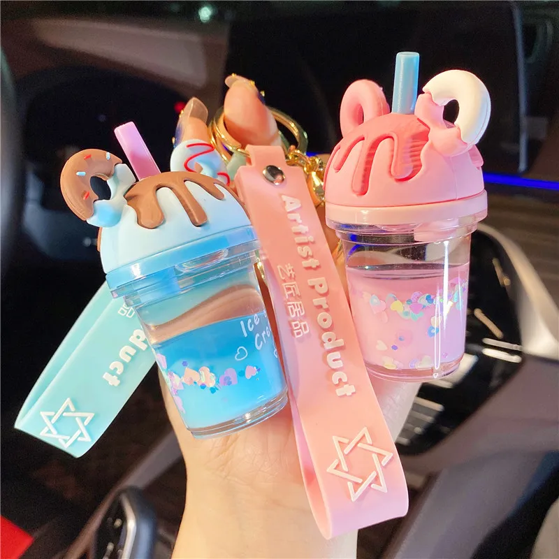 Creative Cute Girl Heart Liquid Into The Oil Bottle Milk Tea Cup Floating Bottle Keychain Men Women Car KeyChain Pendant Jewelry
Creative Cute Girl Heart Liquid Into The Oil Bottle Milk Tea Cup Floating Bottle Keychain Men Women Car KeyChain Pendant Jewelry