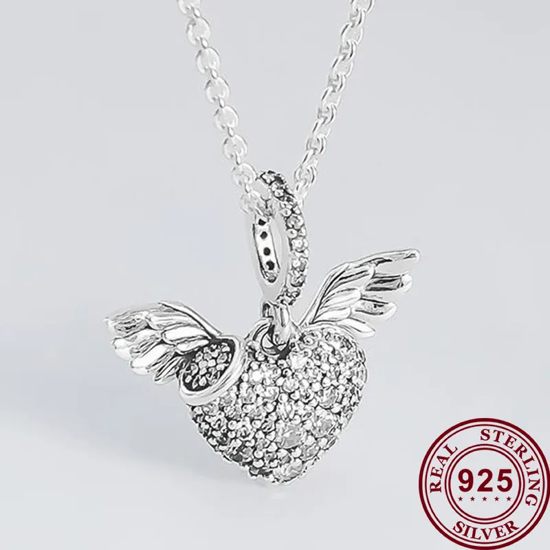 Authentic 925 Sterling Silver Charm New Angel Wing Fashion Without chain Pendant Fit Pandora Women Bracelet Necklace Diy Jewelry
Authentic 925 Sterling Silver Charm New Angel Wing Fashion Without chain Pendant Fit Pandora Women Bracelet Necklace Diy Jewelry