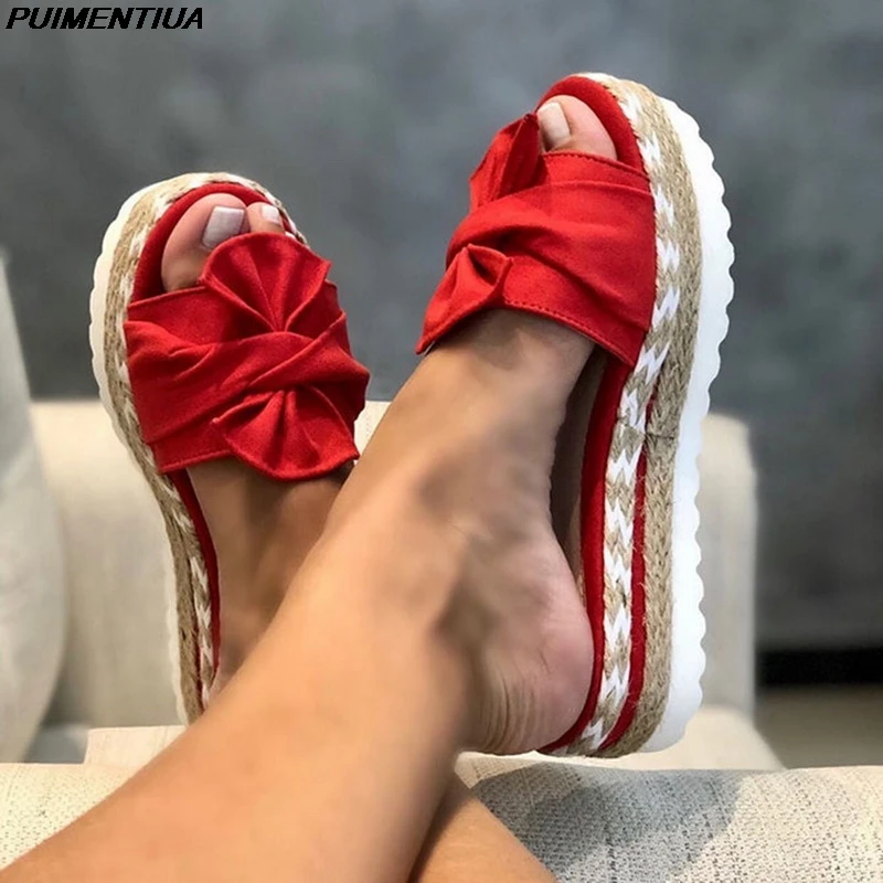 Dihope Women Bowknot Slippers Summer Casual Beach Slip On Platform Ladies Sandals Dress Party Peep Toe Female Sandals
Dihope Women Bowknot Slippers Summer Casual Beach Slip On Platform Ladies Sandals Dress Party Peep Toe Female Sandals