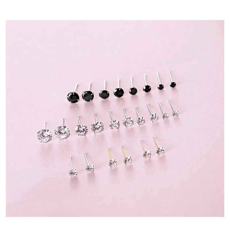 S925 Sterling Silver Post Hypoallergenic Stud Earrings 3-7mm Round Cubic Zirconia Stud Earrings for Women Men Jewelry Gifts
S925 Sterling Silver Post Hypoallergenic Stud Earrings 3-7mm Round Cubic Zirconia Stud Earrings for Women Men Jewelry Gifts