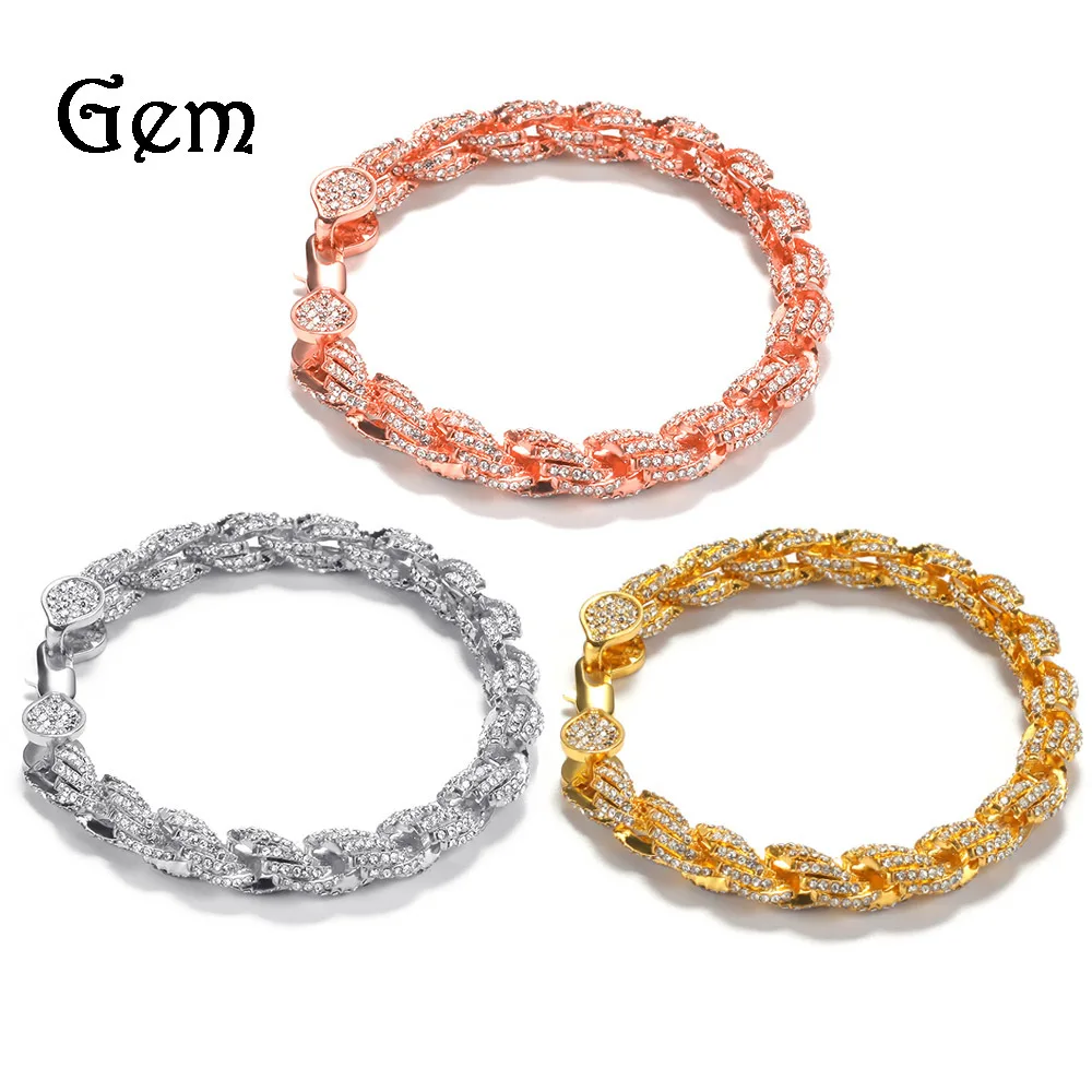 Bracelets for Women Hip Hop Inlaid With Diamonds New Alloy Bracelet Twist Rope Chain Fashion Personality Accessories Jewelry
Bracelets for Women Hip Hop Inlaid With Diamonds New Alloy Bracelet Twist Rope Chain Fashion Personality Accessories Jewelry