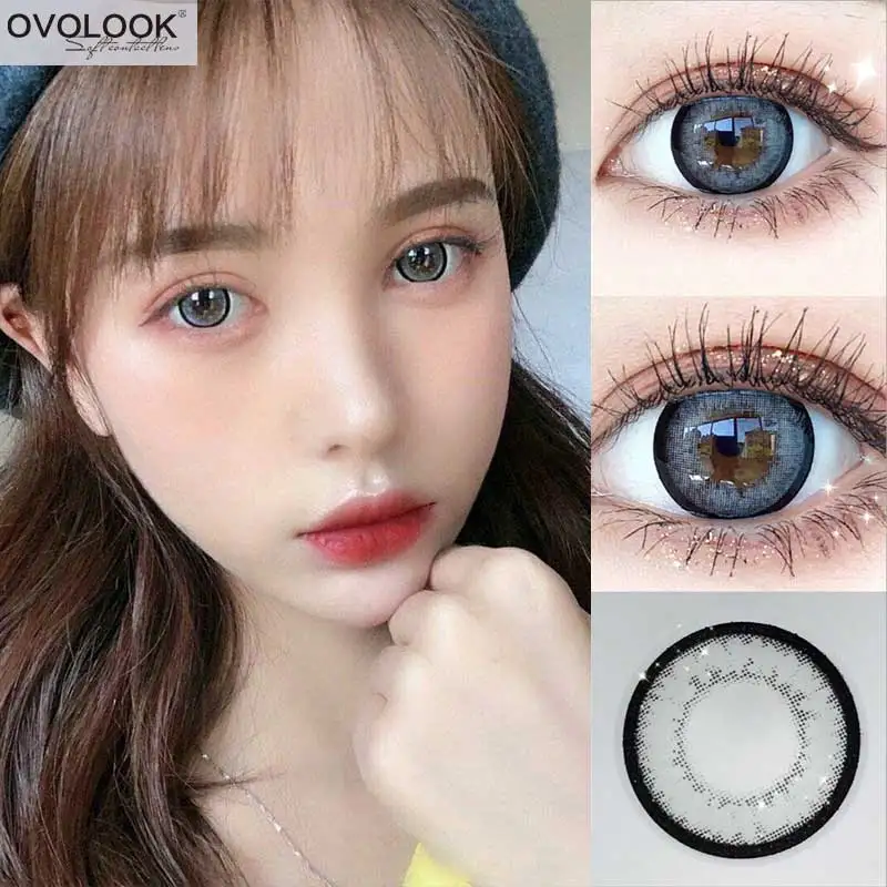 OVOLOOK-2pcs/pair Beautiful Contact Lenses Colored Lenses for Eyes 3 Tone Eye Contacts Colored Contacts Yealy Use Eye Color Lens
OVOLOOK-2pcs/pair Beautiful Contact Lenses Colored Lenses for Eyes 3 Tone Eye Contacts Colored Contacts Yealy Use Eye Color Lens