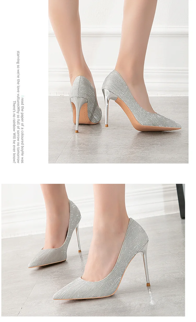2020 New Fashionable Shiny Wedding Shoes High Heels Stiletto High Heels Shallow Mouth Pointed Toe Sexy Banquet Women Singles
2020 New Fashionable Shiny Wedding Shoes High Heels Stiletto High Heels Shallow Mouth Pointed Toe Sexy Banquet Women Singles