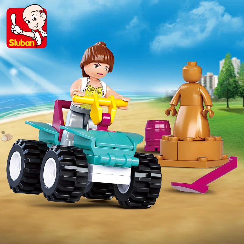 51Pcs Friends Pink Dreams ATV Dolphin Bay Series Beach Car Building Blocks Sets DIY Bricks Educational Toys for Girls
51Pcs Friends Pink Dreams ATV Dolphin Bay Series Beach Car Building Blocks Sets DIY Bricks Educational Toys for Girls