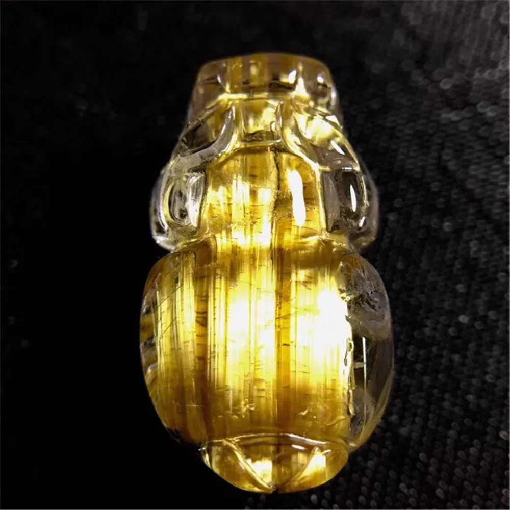 Top Natural Gold Rutilated Titanium Piyao/Pixiu Stone Jewelry For Woman Lady Man 21x15x11mm Beads Lucky Wealthy Gemstone AAAAA
Top Natural Gold Rutilated Titanium Piyao/Pixiu Stone Jewelry For Woman Lady Man 21x15x11mm Beads Lucky Wealthy Gemstone AAAAA