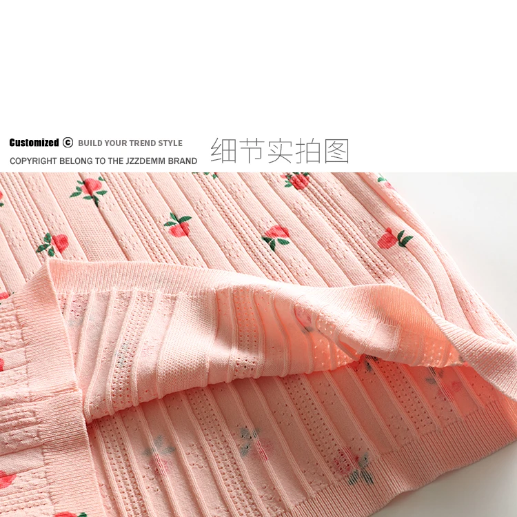 Sweet Floral Print Tshirt 2020 Summer New Fresh Printed Hollow Out Slim Women Tshirt O-neck Short Sleeve Tee Girls Summer Tops