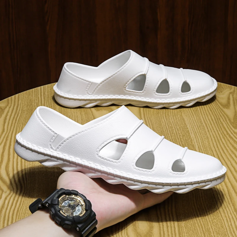 Summer New Breathable Sandals Men Women Shoes Unisex Korean Fashion Slippers Non-Slip Sports Beach Scarpa Casual Hole Zapato D22 
Summer New Breathable Sandals Men Women Shoes Unisex Korean Fashion Slippers Non-Slip Sports Beach Scarpa Casual Hole Zapato D22
