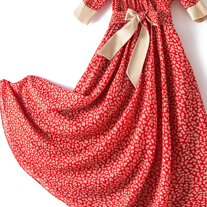 2021 Spring Lady Plus Size Women's Dress New Sweet Printed Urban Leisure V-neck Fat Sister Waist-Slim Long Dresses
2021 Spring Lady Plus Size Women's Dress New Sweet Printed Urban Leisure V-neck Fat Sister Waist-Slim Long Dresses