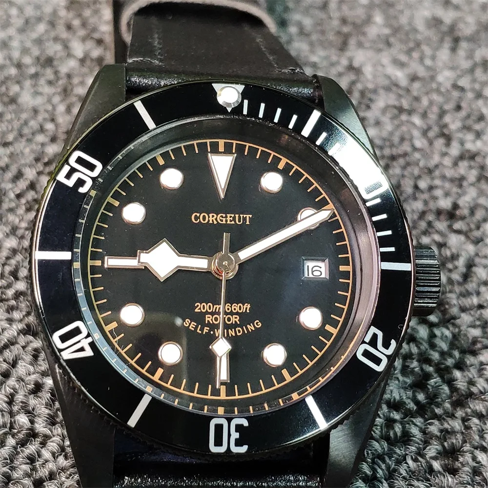 Corgeut 41mm Luxury Top Brand Men Automatic Mechanical Watch sapphire glass Military Sport Swim Clock Leather Wrist Watches
Corgeut 41mm Luxury Top Brand Men Automatic Mechanical Watch sapphire glass Military Sport Swim Clock Leather Wrist Watches