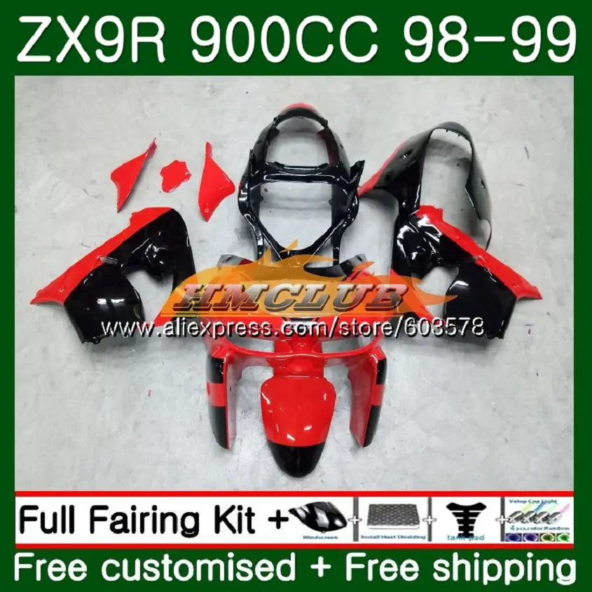 Body For KAWASAKI ZX900 ZX9 R ZX 9R ZX9R 98 99 00 01 110CL.25 900CC ZX 9 R 900 ZX-9R 1998 1999 2000 2001 Red Black Fairings
Body For KAWASAKI ZX900 ZX9 R ZX 9R ZX9R 98 99 00 01 110CL.25 900CC ZX 9 R 900 ZX-9R 1998 1999 2000 2001 Red Black Fairings