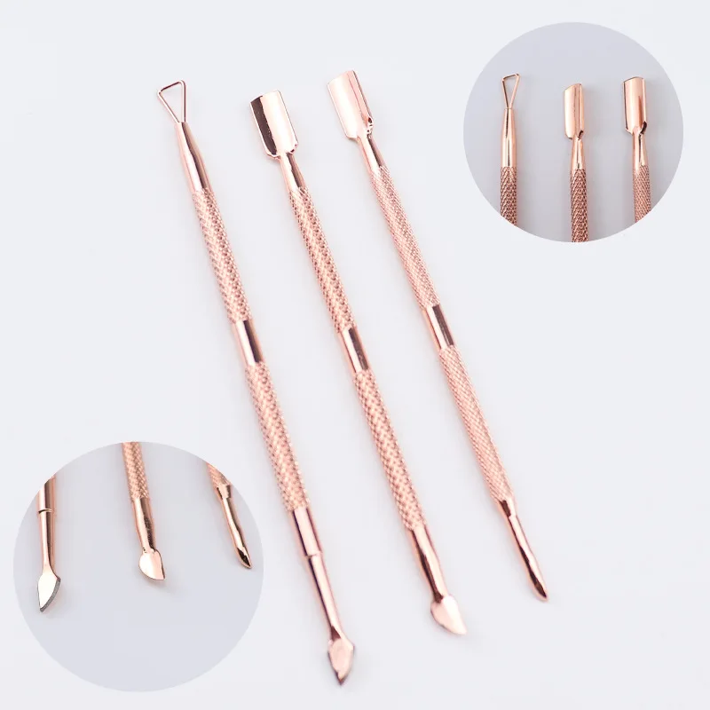New 3pcs Gold Stainless Steel Cuticle Pusher Nail Art Pedicure Manicure Tools File Dead Skin Cuticle Remover
New 3pcs Gold Stainless Steel Cuticle Pusher Nail Art Pedicure Manicure Tools File Dead Skin Cuticle Remover